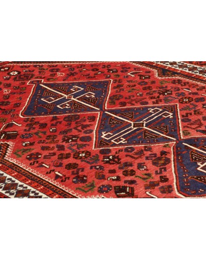 Tappeto Shiraz Persia grigio giallo 160x258