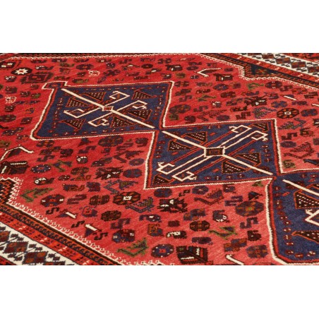 Tappeto Shiraz Persia grigio giallo 160x258