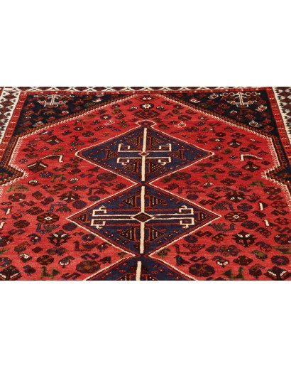 Tappeto Shiraz Persia grigio giallo 160x258