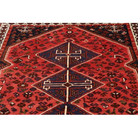 Tappeto Shiraz Persia grigio giallo 160x258