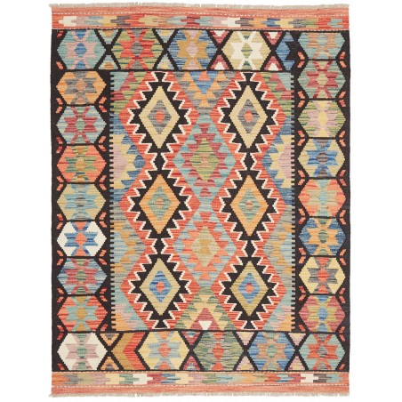 Tappeto Kilim Afghanistan marrone grigio 132x173
