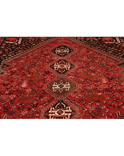 Tappeto Shiraz Persia marrone giallo 163x285