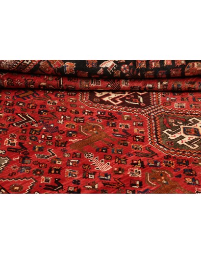 Tappeto Shiraz Persia marrone giallo 163x285