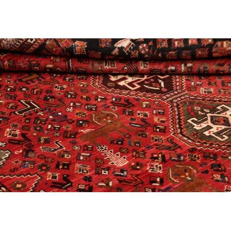 Tappeto Shiraz Persia marrone giallo 163x285