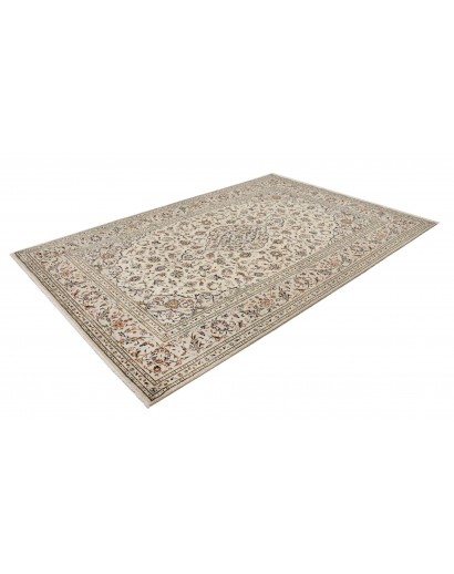 Tappeto Kashan Persia beige verde 200x302