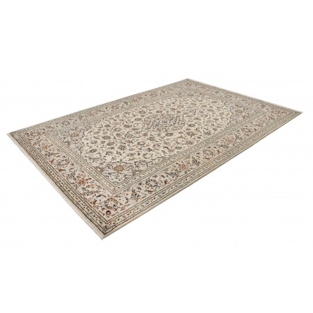 Tappeto Kashan Persia beige verde 200x302