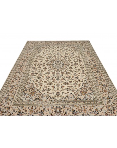 Tappeto Kashan Persia beige verde 200x302