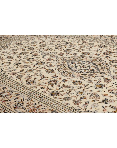 Tappeto Kashan Persia beige verde 200x302