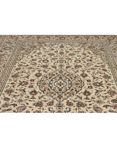 Tappeto Kashan Persia beige verde 200x302