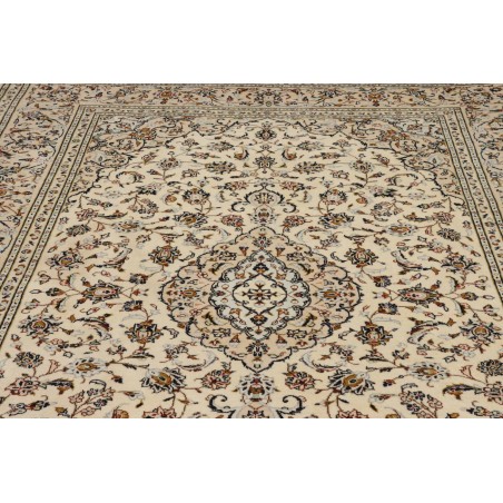 Tappeto Kashan Persia beige verde 200x302