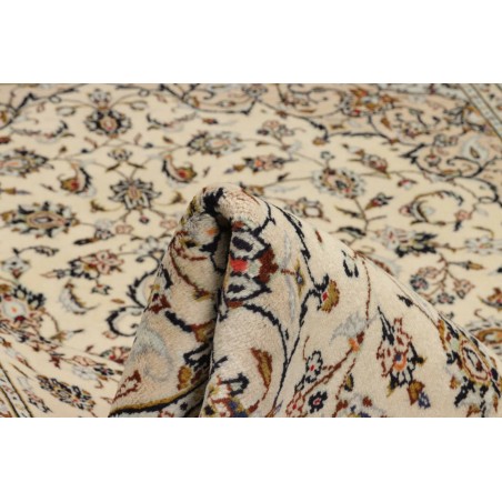 Tappeto Kashan Persia beige verde 200x302