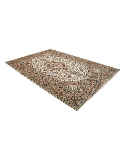 Tappeto Kashan Persia marrone grigio 200x308
