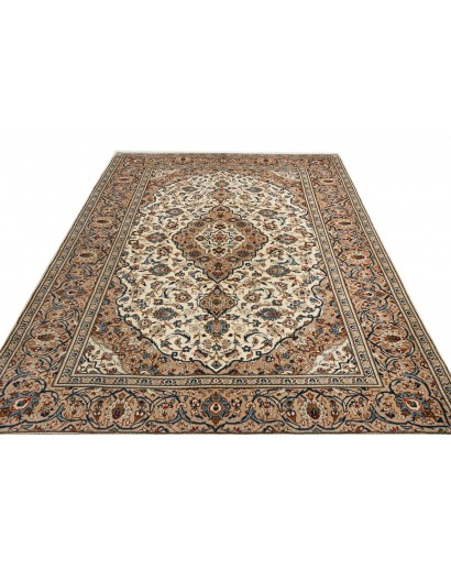 Tappeto Kashan Persia marrone grigio 200x308