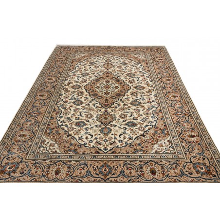 Tappeto Kashan Persia marrone grigio 200x308