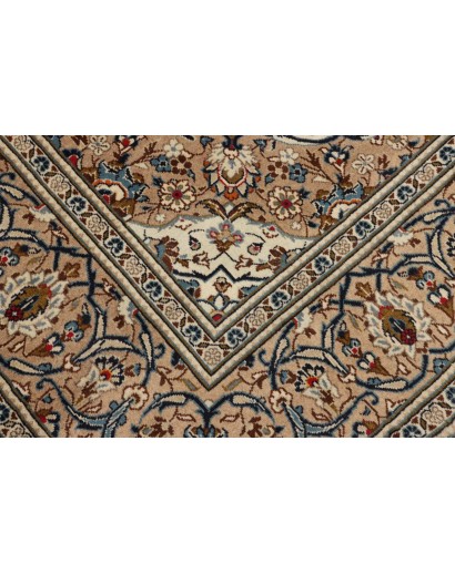 Tappeto Kashan Persia marrone grigio 200x308
