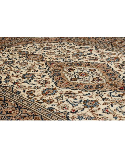 Tappeto Kashan Persia marrone grigio 200x308