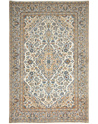 Tappeto Kashan Persia beige verde 200x304