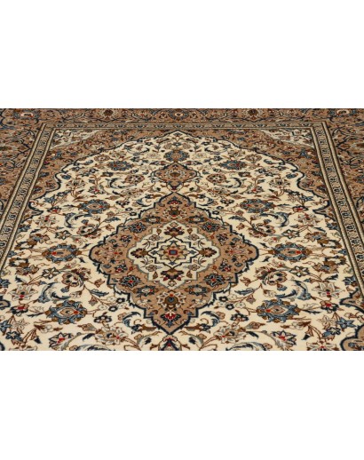 Tappeto Kashan Persia marrone grigio 200x308