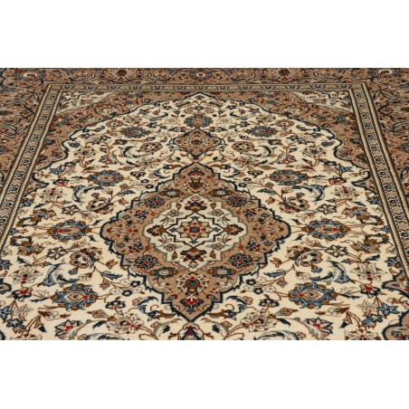 Tappeto Kashan Persia marrone grigio 200x308