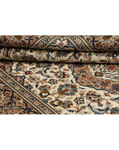 Tappeto Kashan Persia marrone grigio 200x308