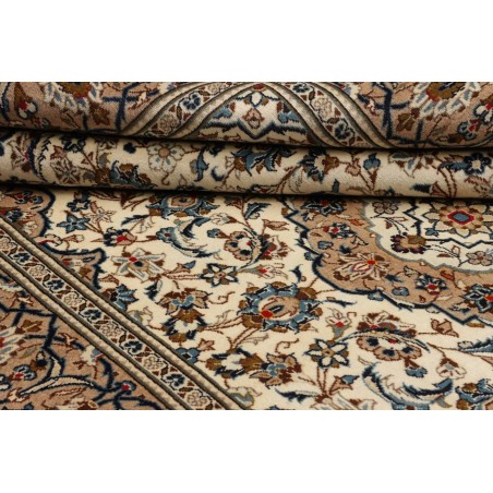 Tappeto Kashan Persia marrone grigio 200x308