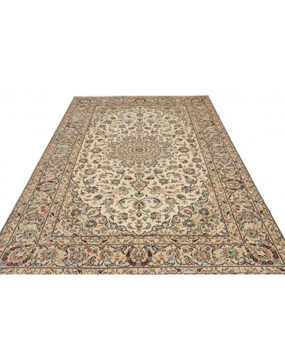 Tappeto Kashan Persia beige bianco 197x308