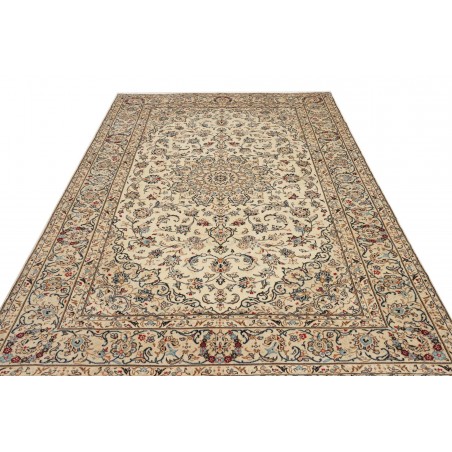 Tappeto Kashan Persia beige bianco 197x308