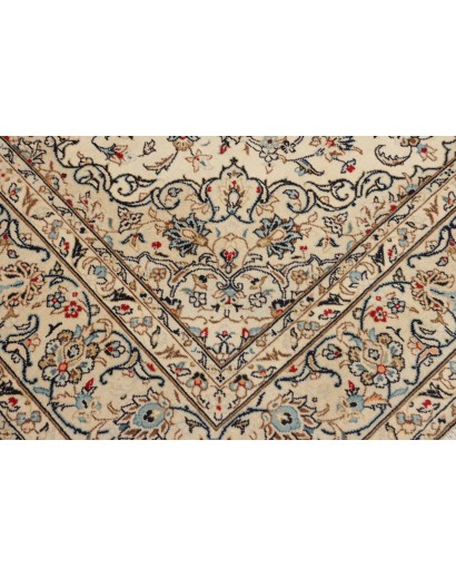 Tappeto Kashan Persia beige bianco 197x308