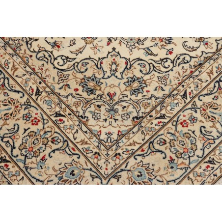 Tappeto Kashan Persia beige bianco 197x308