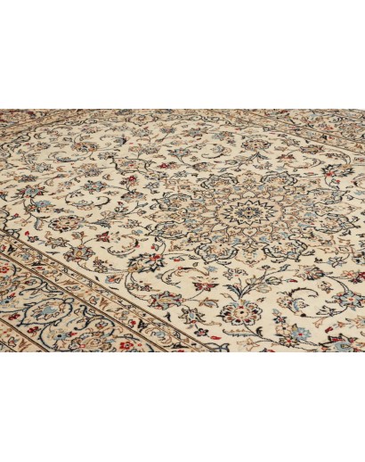 Tappeto Kashan Persia beige bianco 197x308