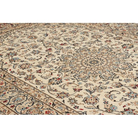 Tappeto Kashan Persia beige bianco 197x308
