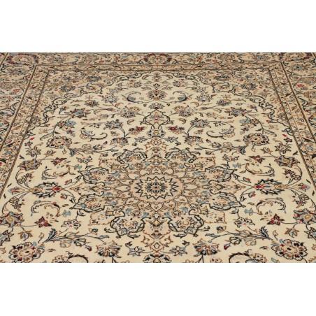Tappeto Kashan Persia beige bianco 197x308