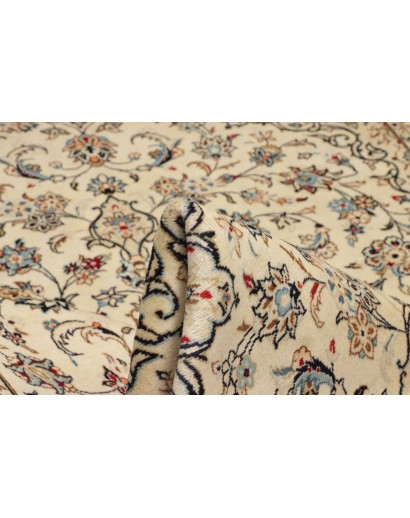 Tappeto Kashan Persia beige bianco 197x308