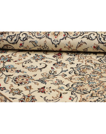 Tappeto Kashan Persia beige bianco 197x308