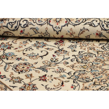 Tappeto Kashan Persia beige bianco 197x308