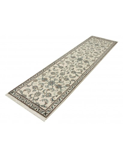 Tappeto Nain Kashmar Persia bianco 78x290