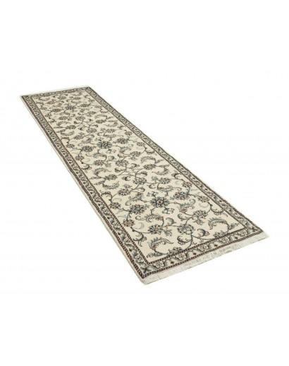 Tappeto Nain Kashmar Persia bianco 78x290