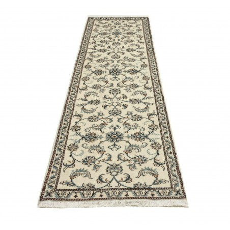 Tappeto Nain Kashmar Persia bianco 78x290