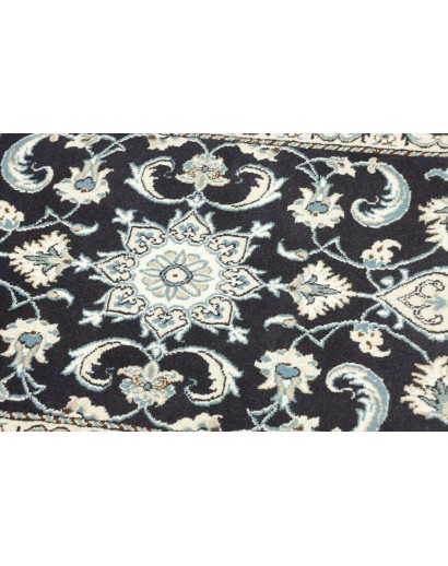 Tappeto Nain Kashmar Persia bianco azzurro 70x133