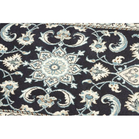 Tappeto Nain Kashmar Persia bianco azzurro 70x133