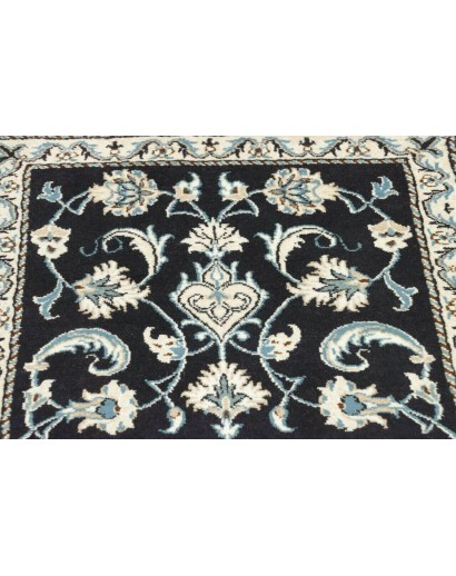 Tappeto Nain Kashmar Persia bianco azzurro 70x133
