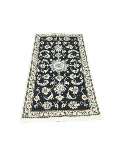 Tappeto Nain Kashmar Persia bianco grigio 65x138