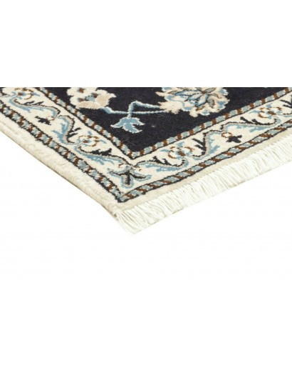 Tappeto Nain Kashmar Persia bianco grigio 65x138