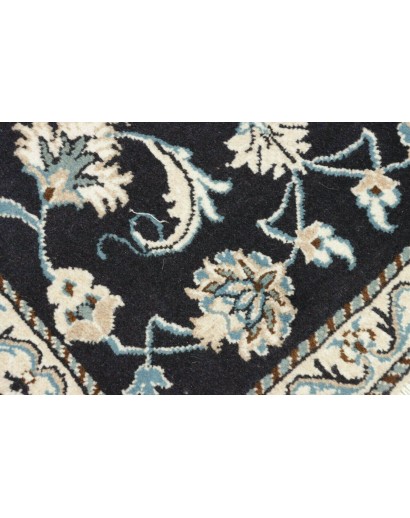 Tappeto Nain Kashmar Persia bianco grigio 65x138