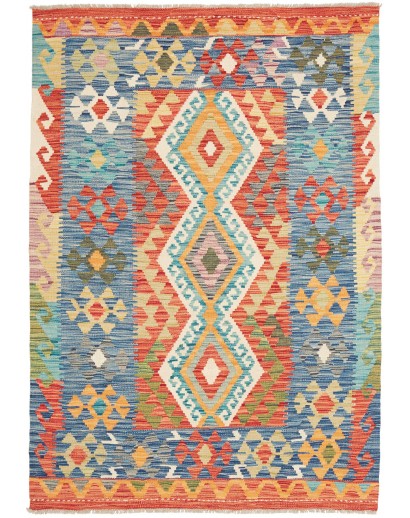 Tappeto Kilim Afghanistan marrone 127x182