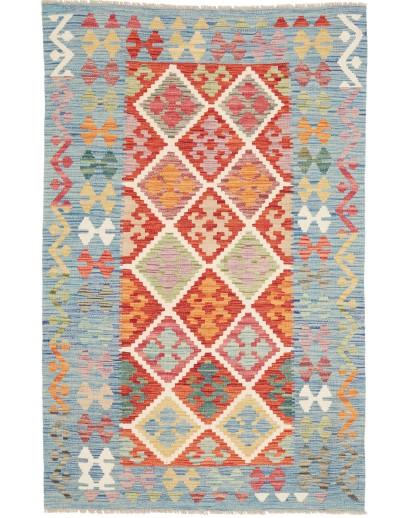 Tappeto Kilim Afghanistan beige marrone 116x184