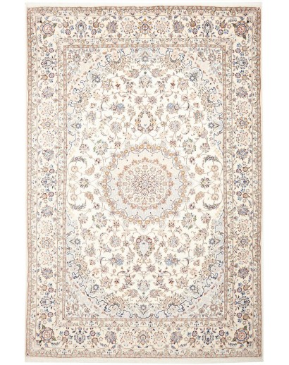 Tappeto Nain 9La Persia bianco azzurro 200x307