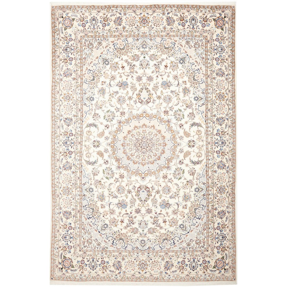 Tappeto Nain 9La Persia bianco azzurro 200x307