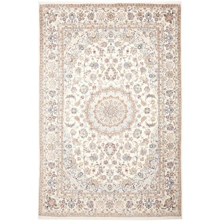 Tappeto Nain 9La Persia bianco azzurro 200x307