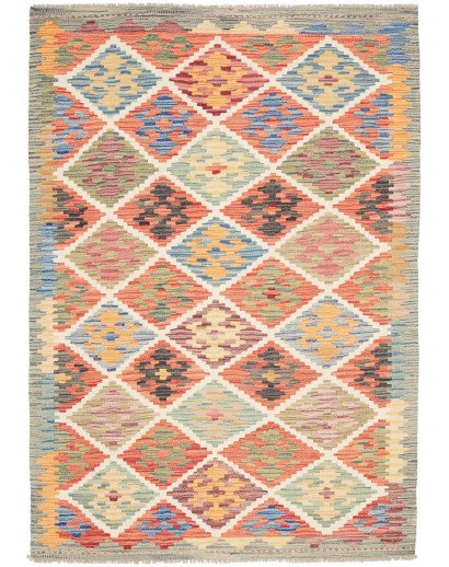 Tappeto Kilim Afghanistan marrone 125x180